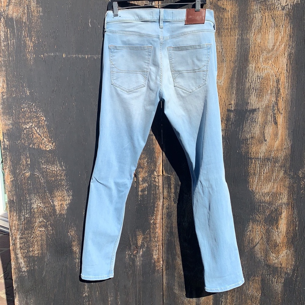 Hollister Mens Skinny 31X32 Light Blue Jean - Picture 4 of 4